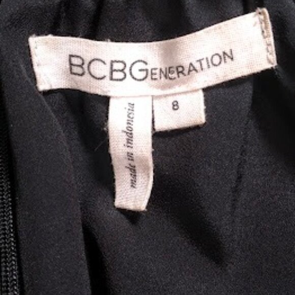 BCBGeneration Black Dress with Lace on open back Size: 8 - Picture 13 of 15